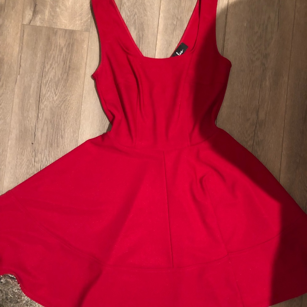 Lulu’s Red Skater dress Size S